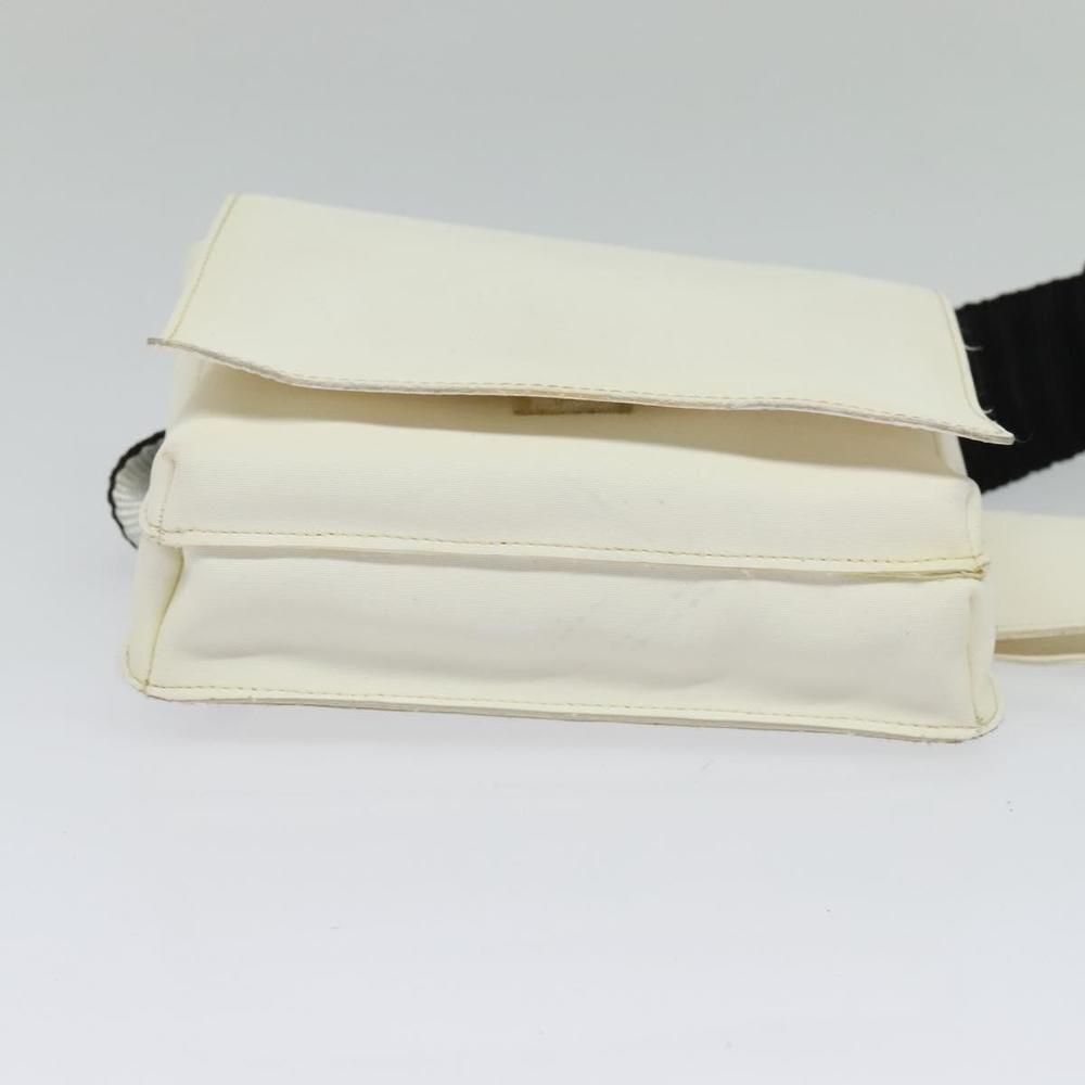 CHANEL Waist Bag Nylon White CC Auth bs25229 - Picture 6 of 16